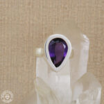 Anel de ametista  7,72ct  Prata925