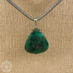 Pingente de esmeralda  60,60ct!  prata925