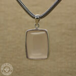 Pingente de quartzo rosa  32,73ct Prata925