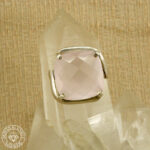 Anel de quartzo rosa