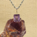 Pingente de ametista  4,30ct    Prata 925
