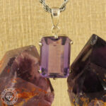 Pingente de ametista  12,26ct     Prata 925