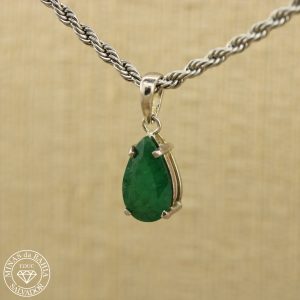 Pingente de esmeralda  2,12ct  Prata925