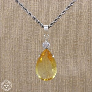 Citrine and Topaz Pendant