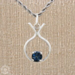 Pingente de topázio azul London Blue  1,44ct  Prata925