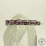 Pulseira de ametrino e água-marinha