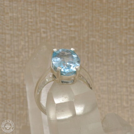 Anel de topázio azul Sky Blue