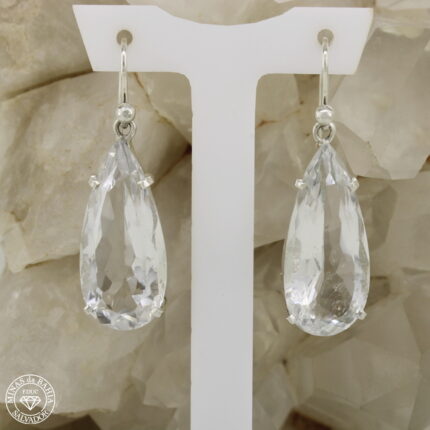 brinco de cristal de rocha 33,71ct