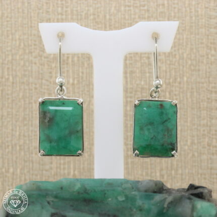 brinco de esmeralda 19,20ct