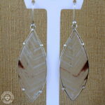 brinco de quartzo lodolita 67,95ct