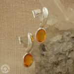 brinco de opala de fogo 3,93ct