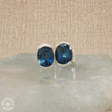 brinco de topázio azul 4,40ct