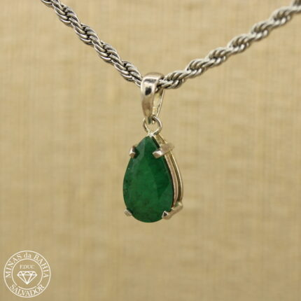 Pingente de esmeralda 2,12ct  Prata925