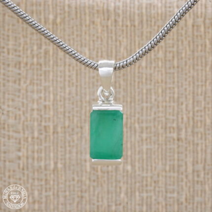 Pingente de esmeralda 1,82ct Prata de lei