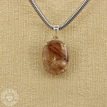 Pingente de quartzo rutilado 22,31ct