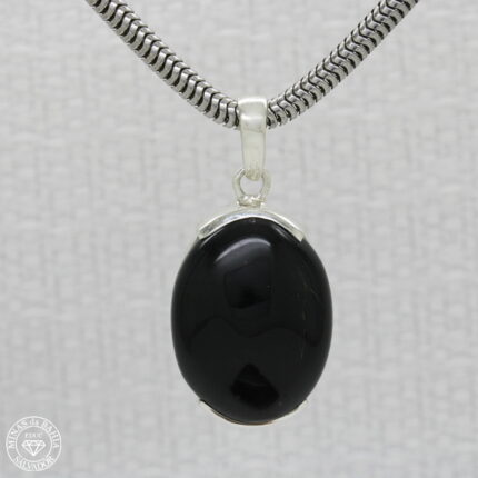 pingente de onyx negro