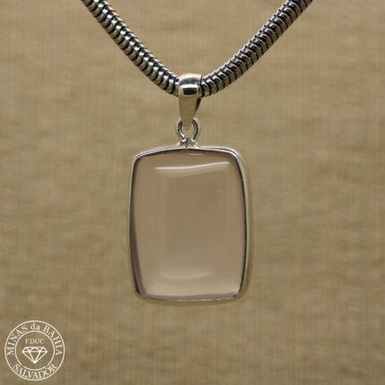 pingente de quartzo rosa 32,73ct