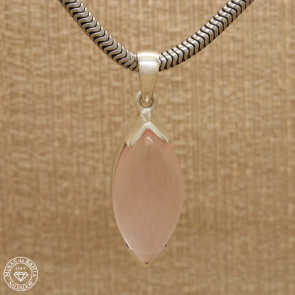 pingente de quartzo rosa 16,20ct