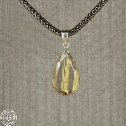 pingente de quartzo rutilado 13,82ct