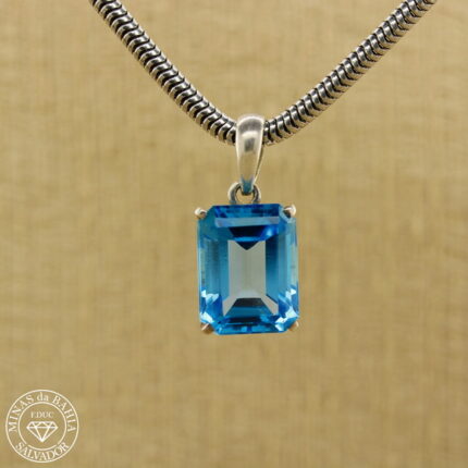 pingente de topázio azul 15,33ct
