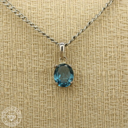 pingente de topázio azul 2,55ct