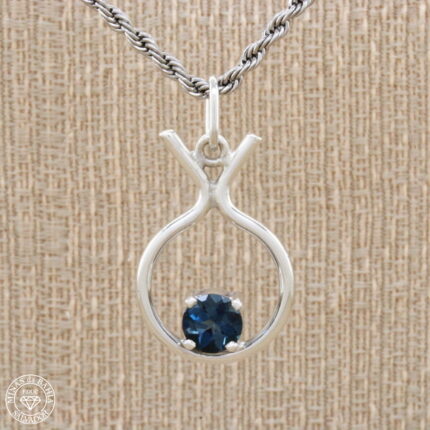 Pingente de topázio azul 1,44ct