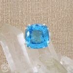 Anel de topázio azul Swiss Blue  23,05ct  Prata925