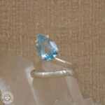 Anel de topázio azul  Sky Blue  3,27ct  Prata925
