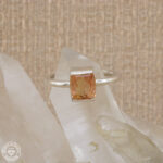 Anel de topázio imperial  2,25ct  Prata925