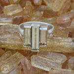 Anel de topázio imperial  4,11ct  Prata925