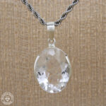 Pingente de cristal de rocha  15,57ct  Prata925
