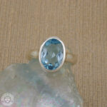 Anel de topázio azul   3,49ct