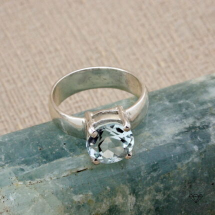 anel de água marinha 2,79ct