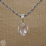 Pingente de morganita 3,01ct  Prata 925