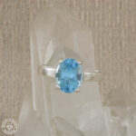 Anel de topázio Swiss Blue  3,90ct  Prata925