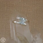 Anel de água marinha 1,71ct prata