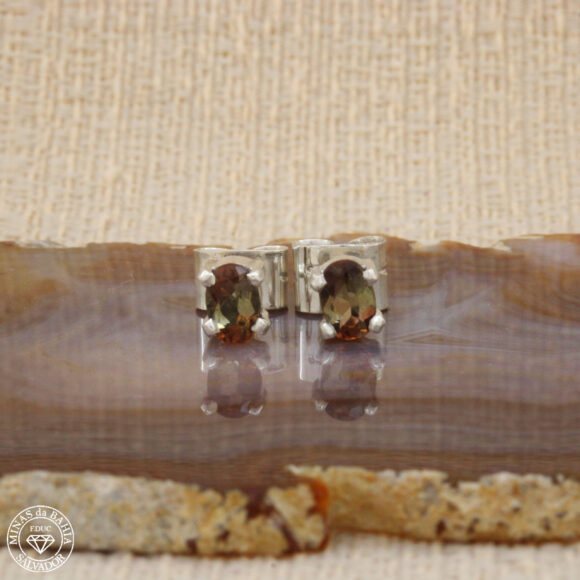 band003 brinco de andaluzita 1,05ct cod155 Brinco de andaluzita em prata 925