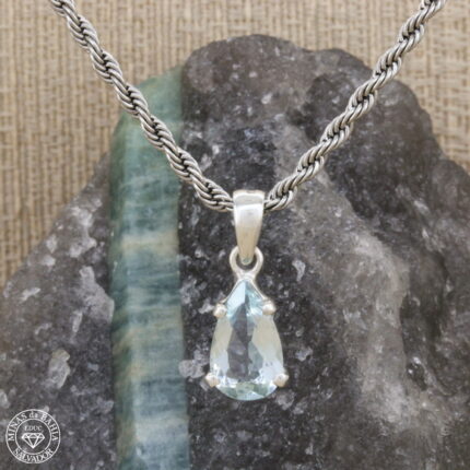 Pingente de água-marinha 2,02ct
