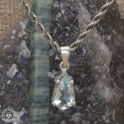 Pingente de água-marinha 2,71ct