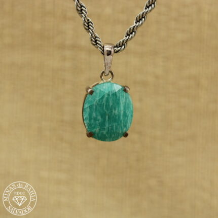Pingente de amazonita 7,49ct Prata 925