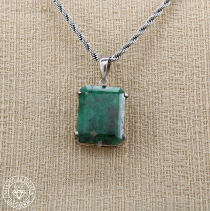 Pingente de esmeralda 15,0ct  Prata925