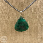 Pingente de esmeralda 60,60ct!  prata925