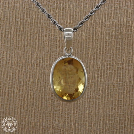 Pingente de citrino 19,45ct   Prata925