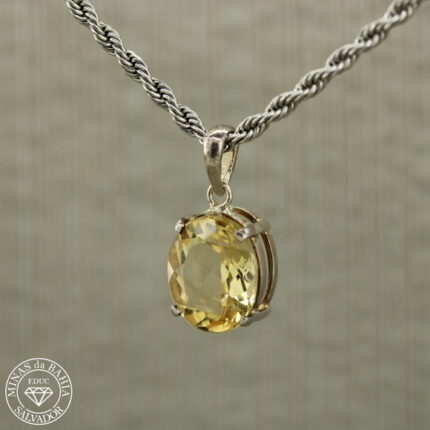 Pingente de citrino 5,56ct   Prata925