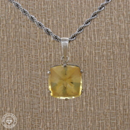 Pingente de citrino 10,17ct   Prata 925