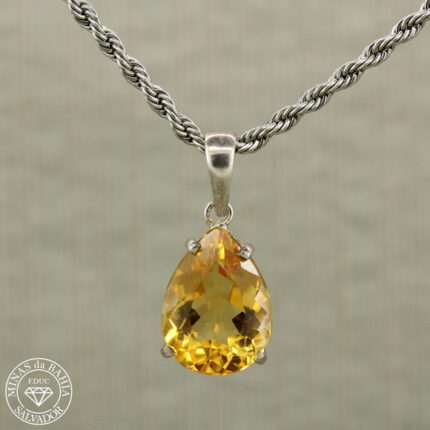 Pingente de citrino 7,42ct  Prata925