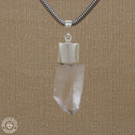 Pingente de cristal de rocha 12,33g  Prata925