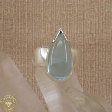 Anel de topázio azul 11,70ct