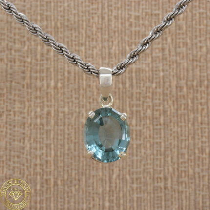 Pingente de topázio azul 5,85ct