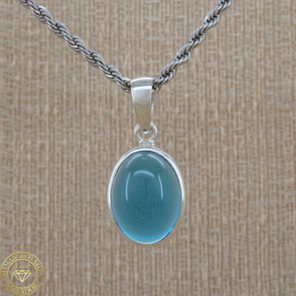 Pingente de topázio azul 14,70ct